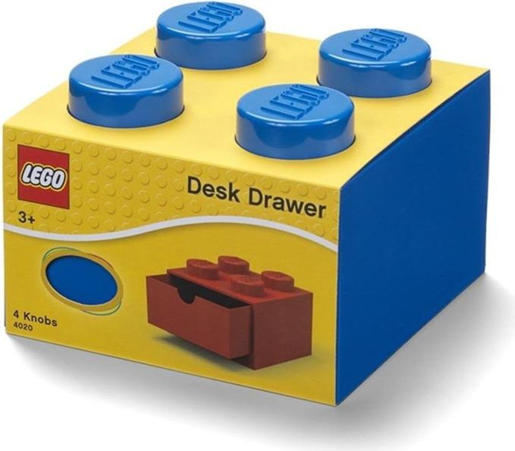 Zásuvka na psací stůl LEGO se 4 knoflíky, úložný kontejner Obrázek produktu 