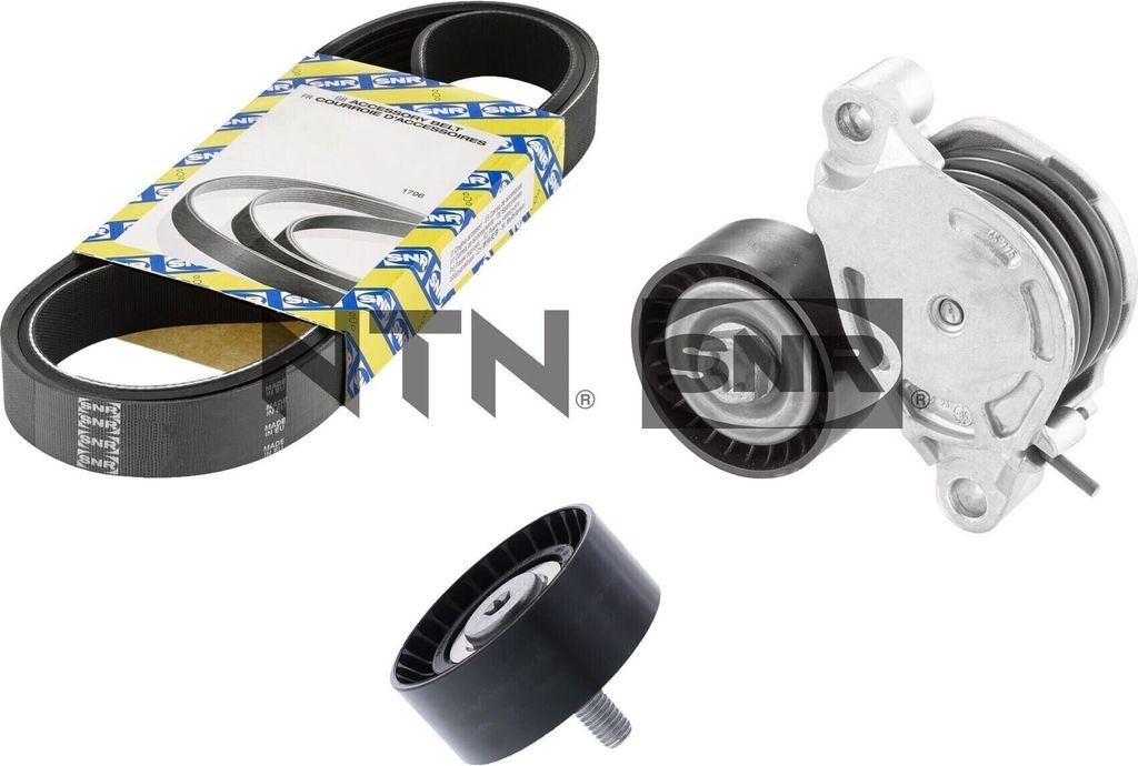 NTN SNR KA850.08 Keilrippenriemensatz für BMW X1 (F48) 2 Active Tourer (F45) 2 Gran Tourer (F46) X2 (F39) für MINI Schrägheck (F56)