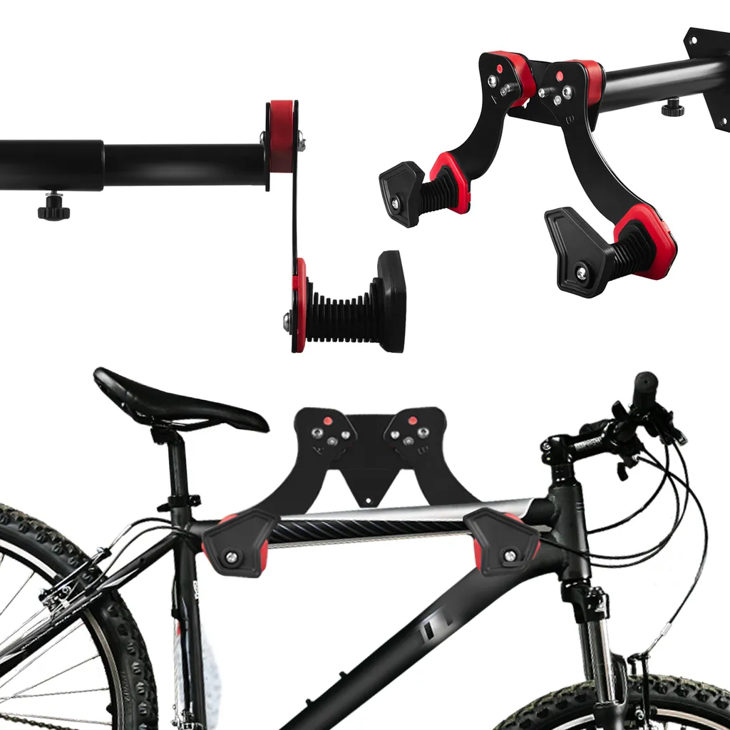 Support de vélo mural en acier Maclean MC-449 capacité de charge 30kg - 9