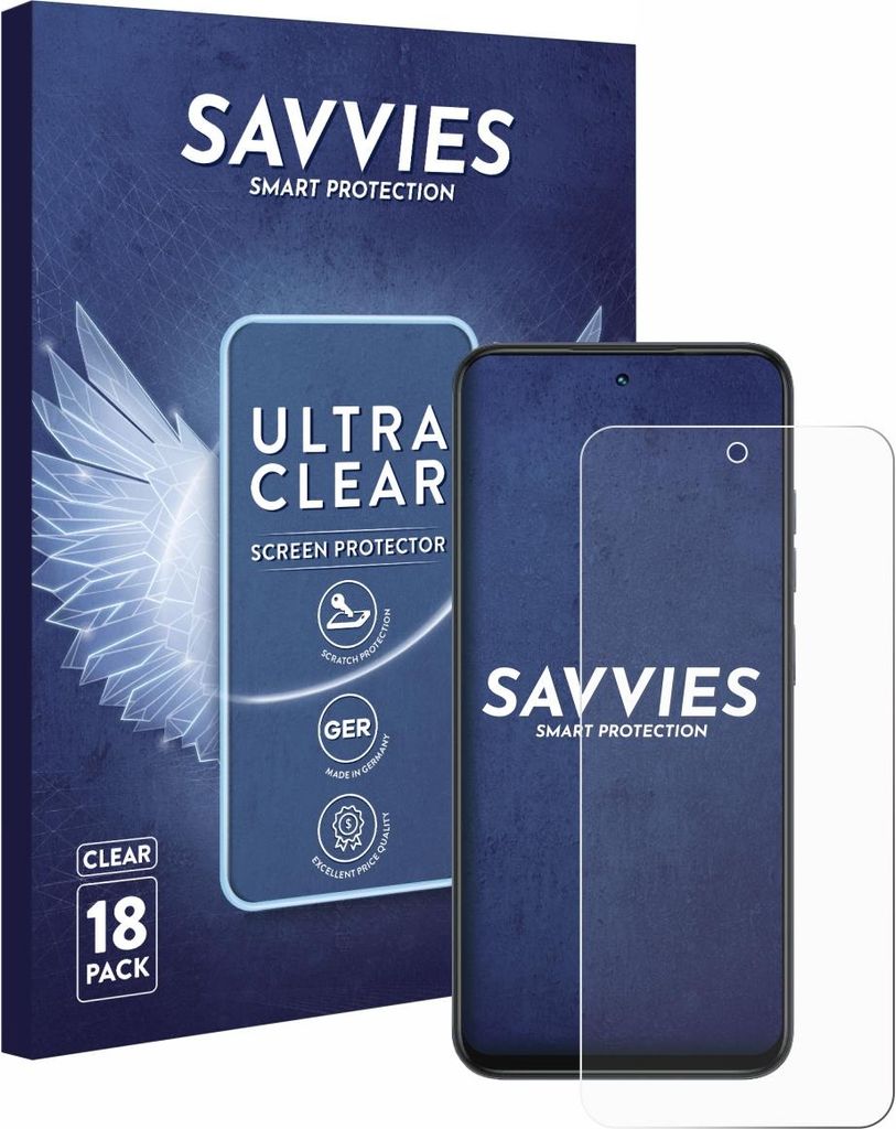 18x Für Infinix Smart 10 Schutzfolie Savvies Displayschutz Display Schutz Folie Klar Transparent