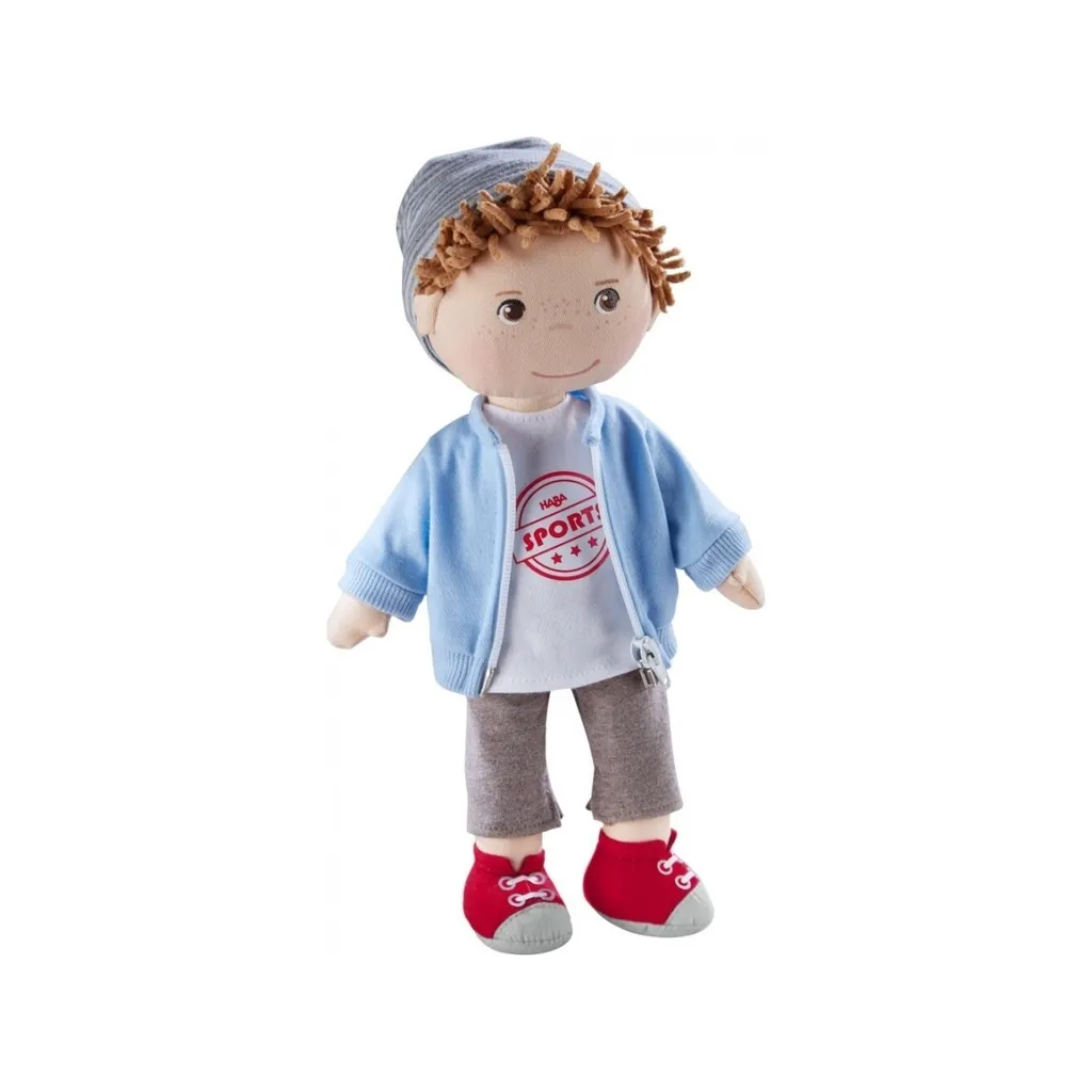 HABA 305971 Poupée Arne 30cm avec corps souple pour enfant dès 18 mois