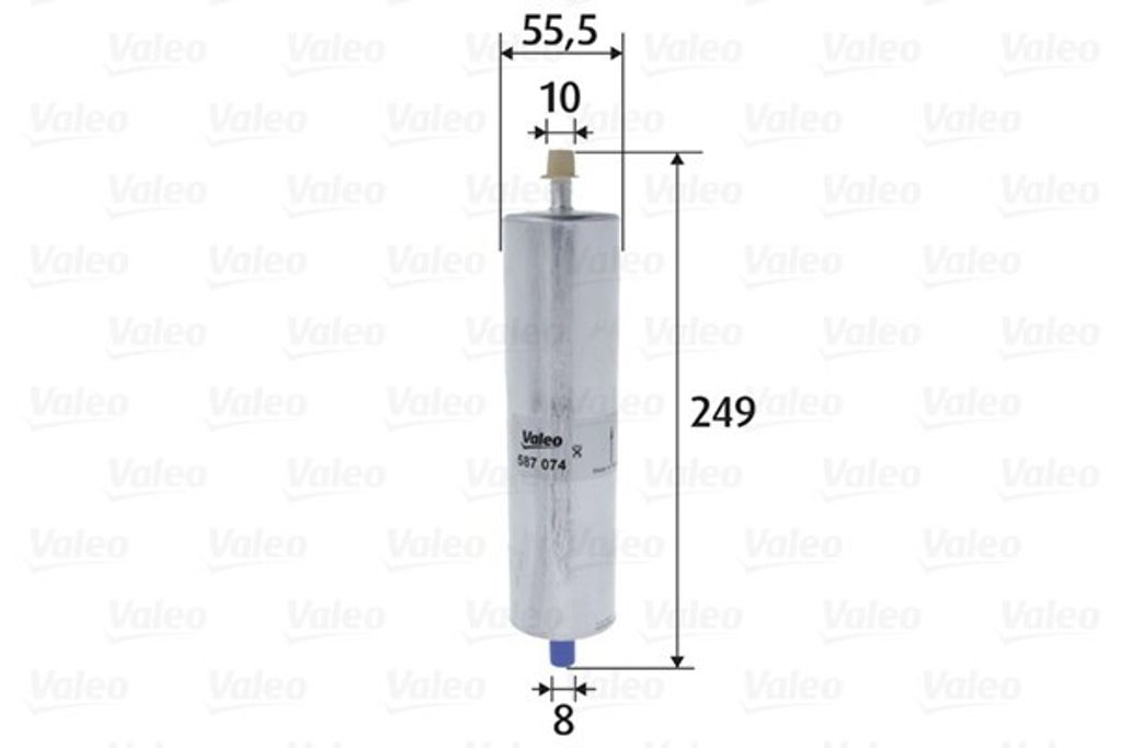 Kraftstofffilter VALEO 587074 für AUDI A4 Avant (8K5, B8) Leitungsfilter
