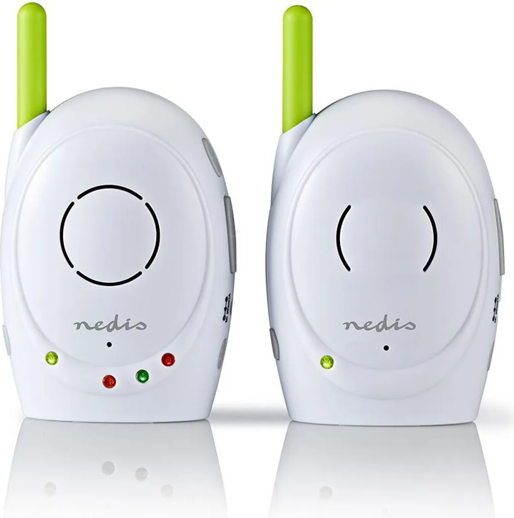 Babyphone Nedis FHSS Portée 300m - Écoute-bébé avec Fonction Réponse
