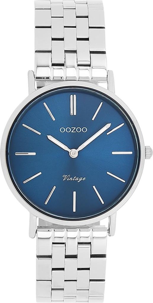 Oozoo Armbanduhr silber Metall Vintage Series Damen Analog-Quarzuhr UOC20406