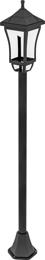 Solar Gartenlaterne 127 cm Gartenlampe mit Kaltweiß LED Licht, Lichtsensor