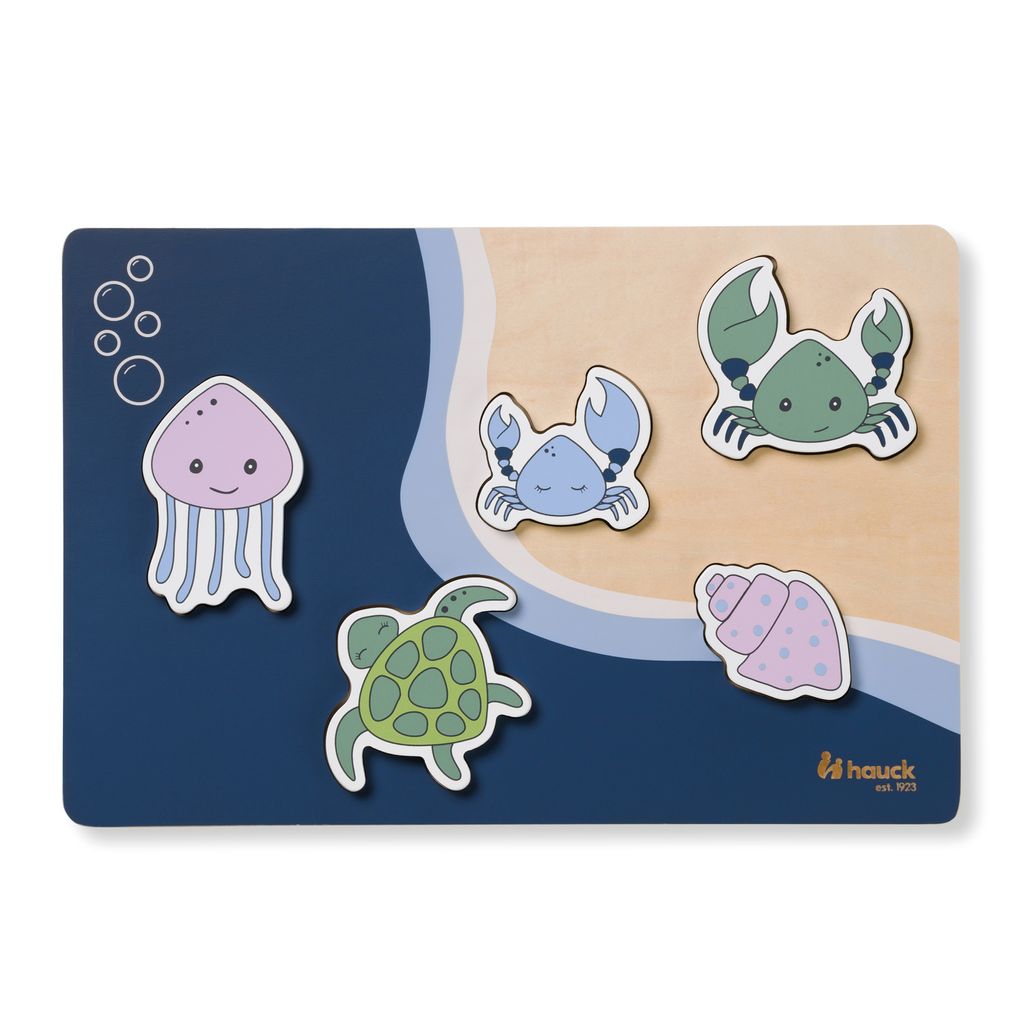 Hauck Puzzle N Fit Sea, 1 rok / roky, Drevo, Viacfarebný Obrázok produktu 