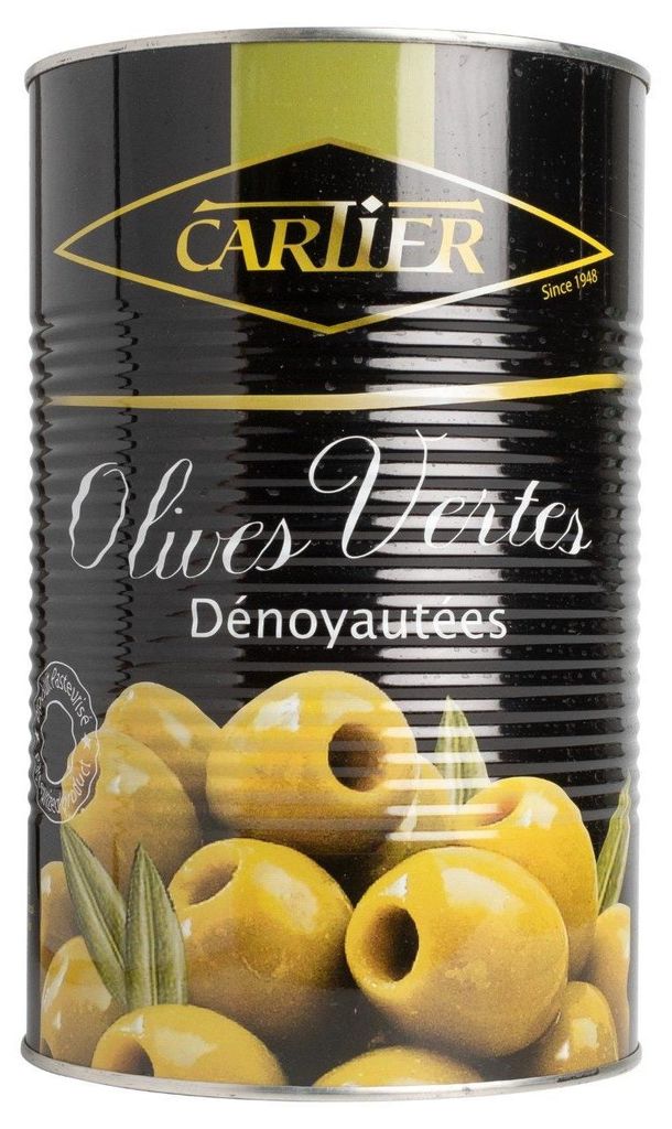 Cartier Grüne Oliven ohne Stein 4200g – Große Dose, frisch Produktbild 