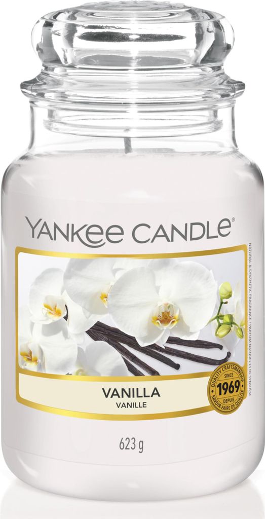 Yankee Candle Vanilla - Große Duftkerze im Glas - 623g Produktbild 