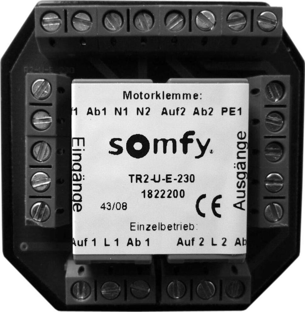 Przekaźnik odcinający Somfy UP dla dwóch napędów Zdjęcie produktu 