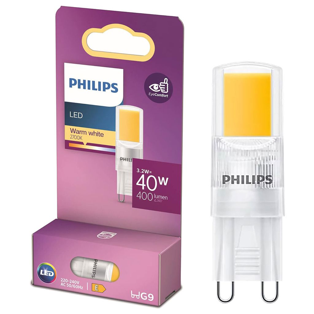 Philips LED Leuchtmittel Stiftsockellampe 3,2W = 40W G9 COB Productafbeelding 