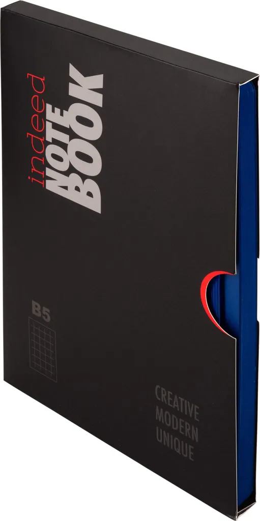 Cahier B5 bleu foncé anti-transparence pour protéger vos notes de valeur