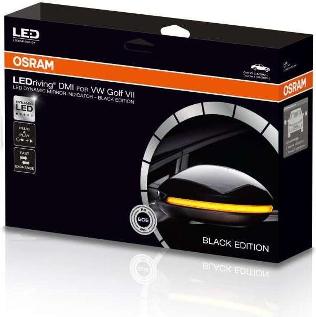 OSRAM LEDriving Dynamic Spiegelblinker VW Golf VII - Black Immagine del prodotto 