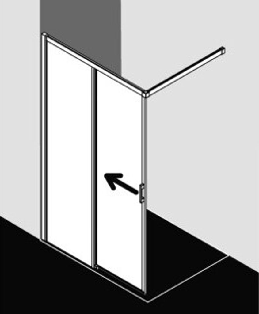 Kermi LIJ2L100181AK Gleittür LIGA J2L 1000x
