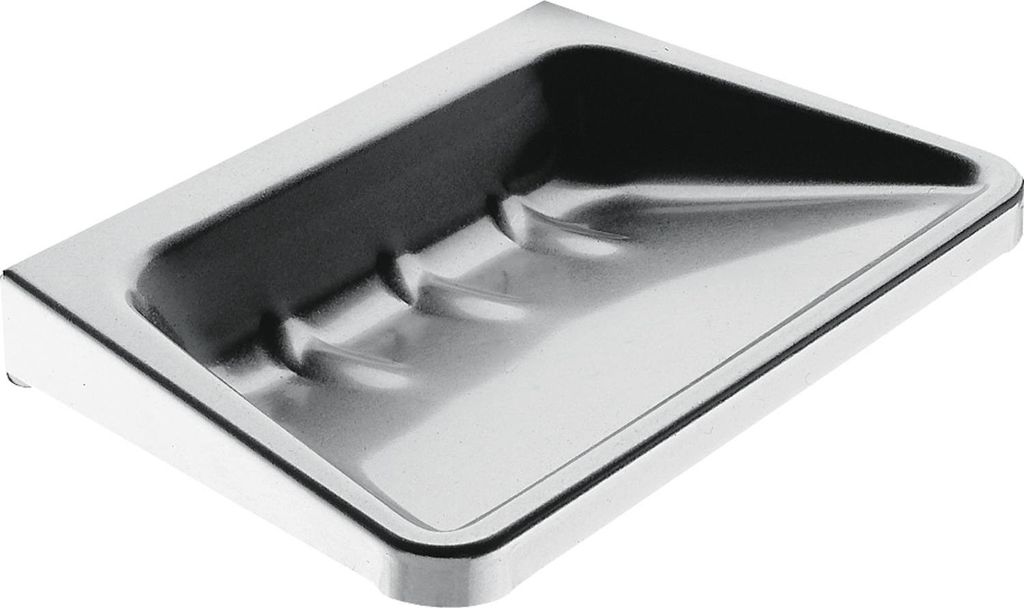 KWC AR Seifenablage, RODAN, Edelstahl, 125x22x90 mm, AP, Wasserablauf