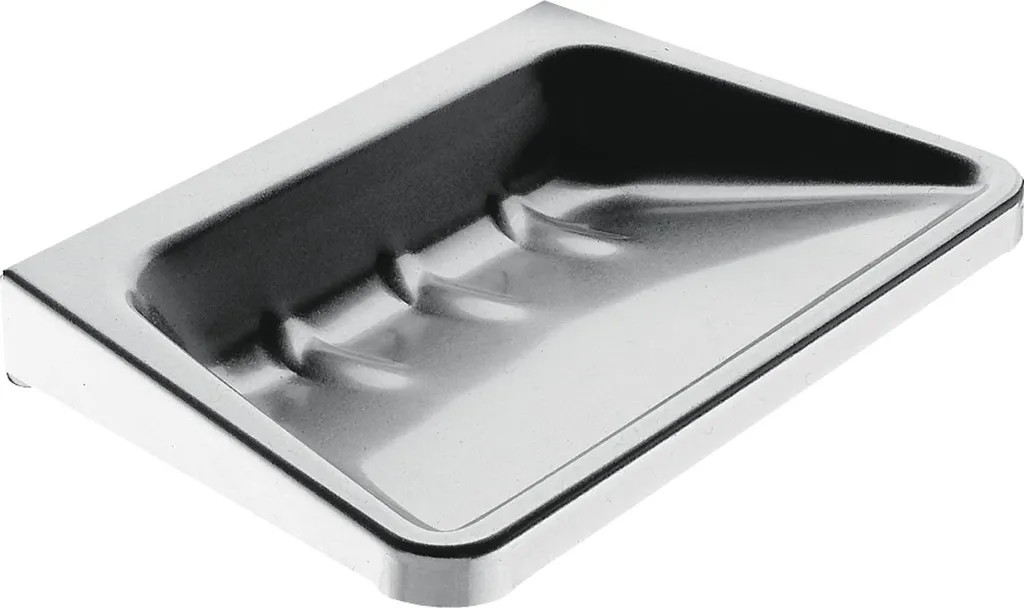 KWC RODAN Portasapone Acciaio Inox Satinato 125x22x90mm Bagno Design
