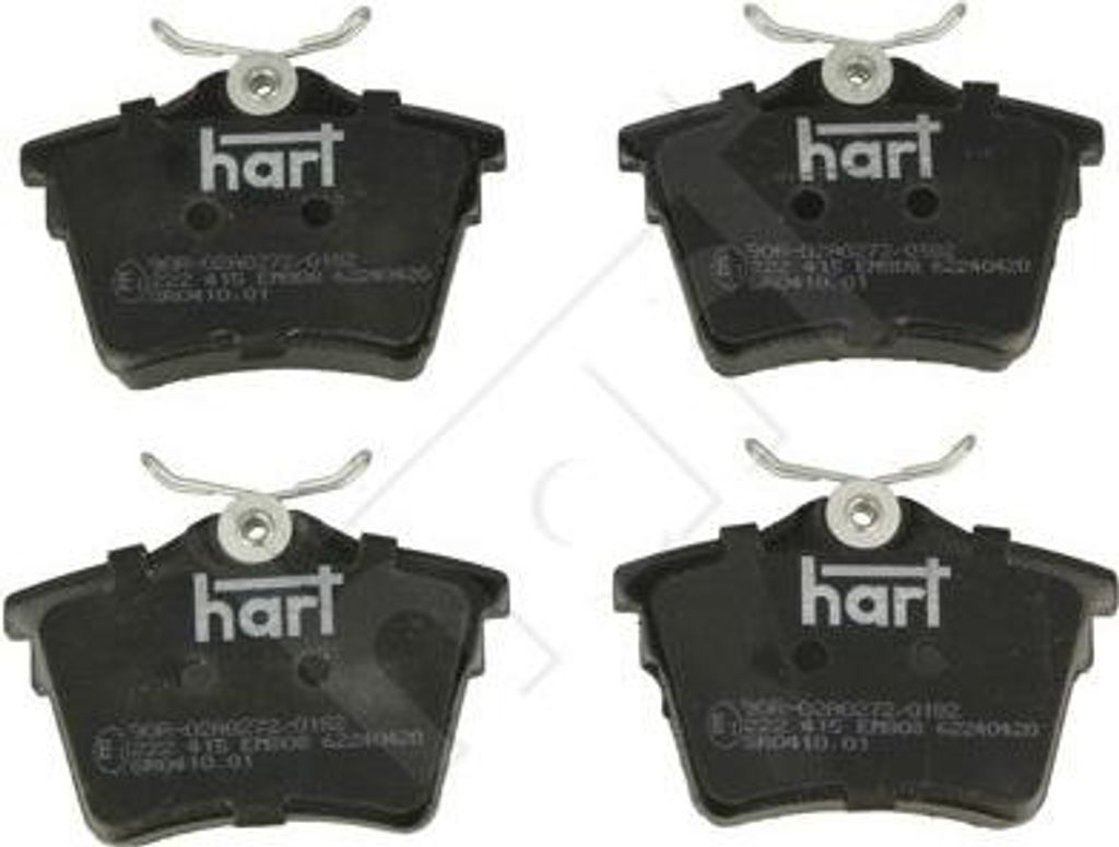 HART 222 415 Bremsbelagsatz, Scheibenbremse OE E172240 kompatibel mit C5, 407, 607