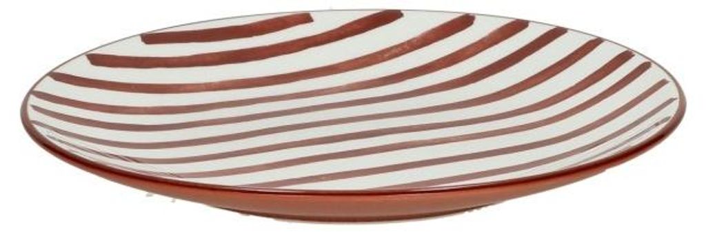 Pomax Mykonos dessertbord, porselein, roodbruin, Ø 20,3 x H Productafbeelding 