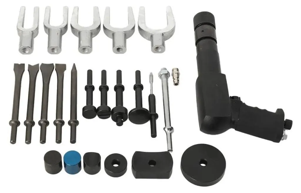 Burineur pneumatique haute performance 2100 coups/min - Coffret acier allié