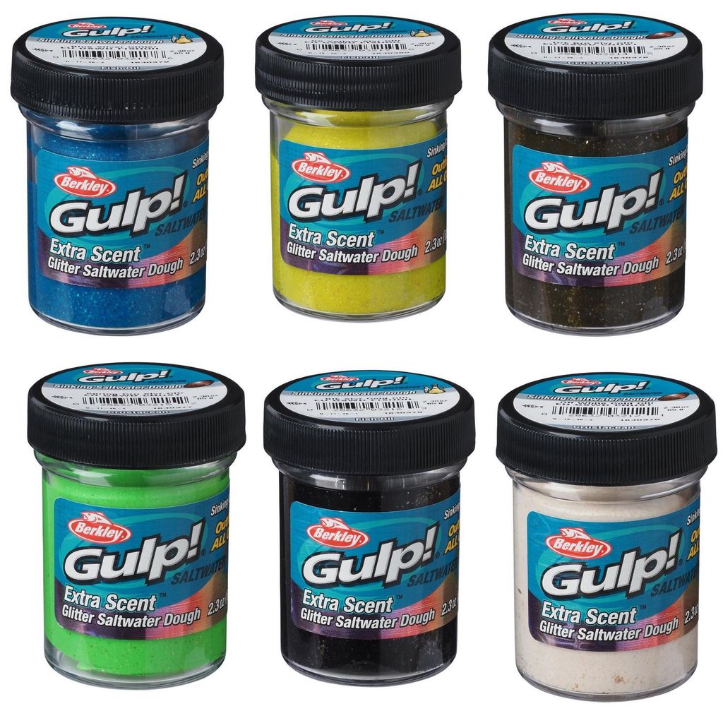 Berkley Gulp Dough - 65g Forellenteig, Farbe:Sunshine Yellow Silver Glitter, Sorte:Fishoil