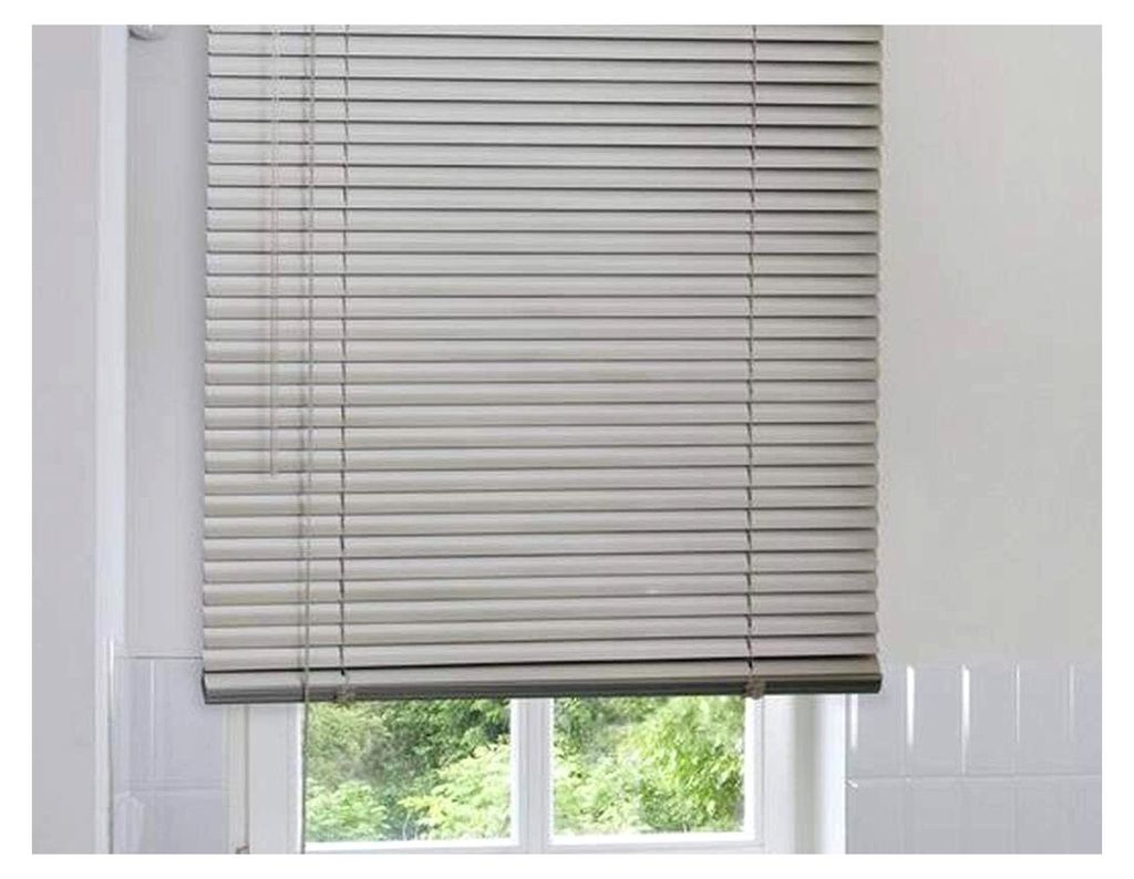 Aluminium Jalousie Silber - Breite 40 bis 220 cm - Höhe 140/170/240 cm - Tür Fenster Rollo Jalousette Aluminium Fensterjalousie Lamellen Metall (...