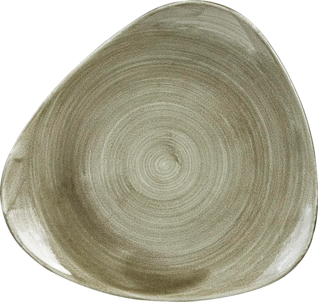 Assiette Plate Anti-Éclats Churchill Stonecast Green Triangle 26 cm