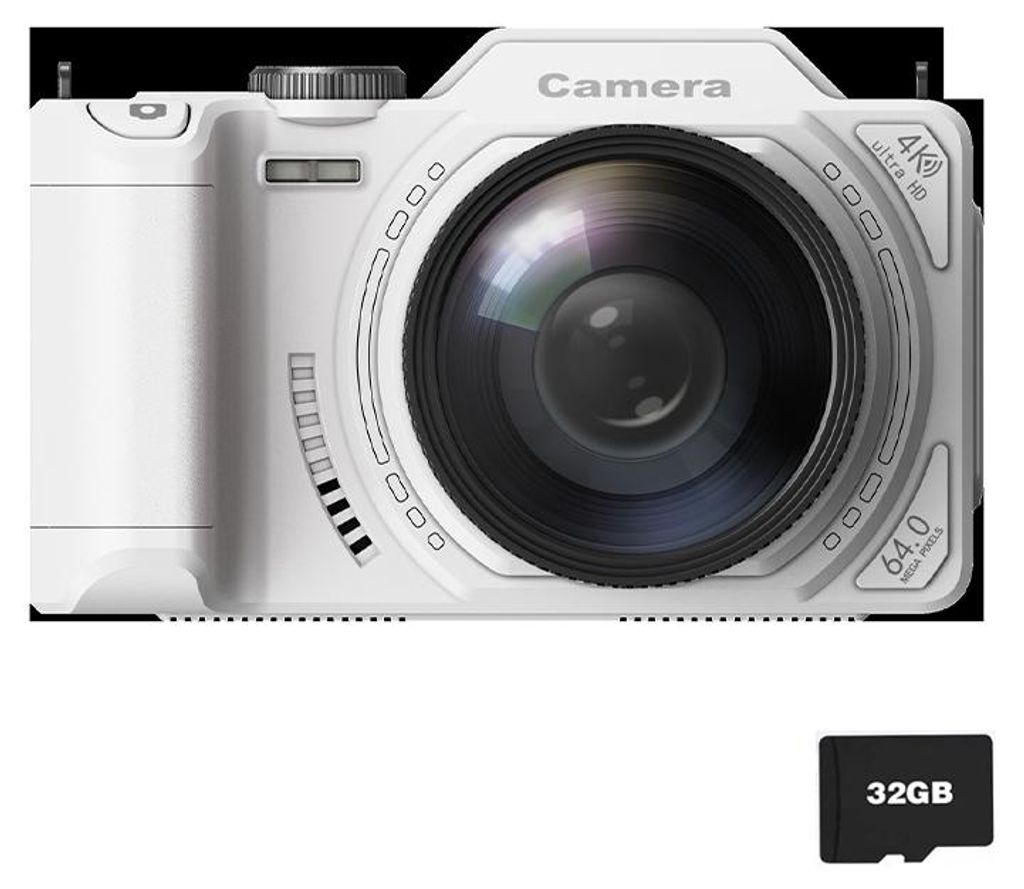 ZELURXX 4K WiFi Vlog Digitale Camera, 1080p, AF-lens, Productafbeelding 