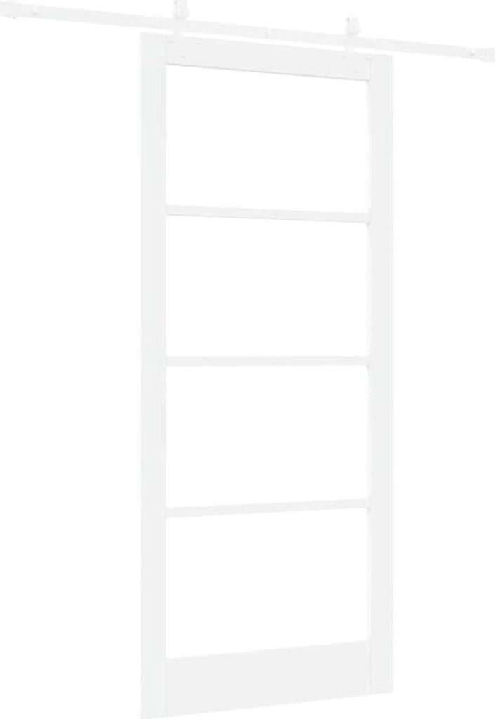 vidaXL Schiebetür 93 x 211 cm Massivholz Kiefer und Glas Produktbild 