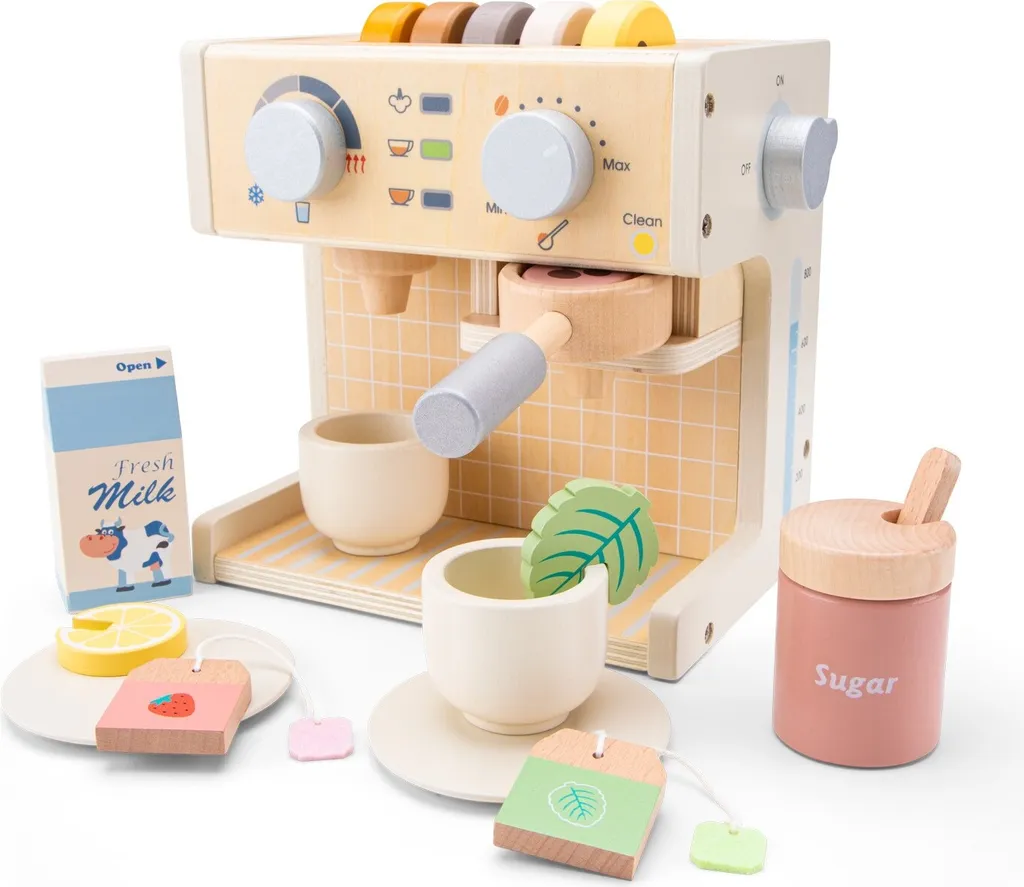 Cafetière bois sans pile pour enfant - Jouet d'imitation New Classic Toys