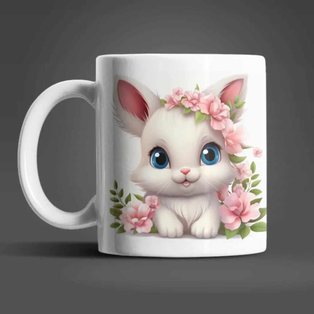 Süßer Hase Häschen Kaffeetasse Teetasse Tasse Geschenkidee – Bunny-01