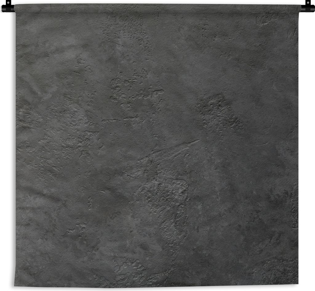 MuchoWow Wandteppich Wandbehang Beton - Strukturiert - Industriell - Schwarz - Grau 60x60 cm Tapisserie Dekoration Wandtuch - Dekorationen - Wand...