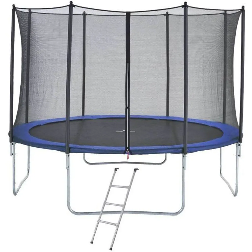 Trampoline KANGUI 430 Bleu - Sécurité Maximale et Montage Facile