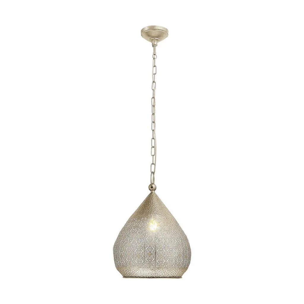 Eglo 49768 Melilla Lampe à suspendre Ø 33cm doré au design vintage chic