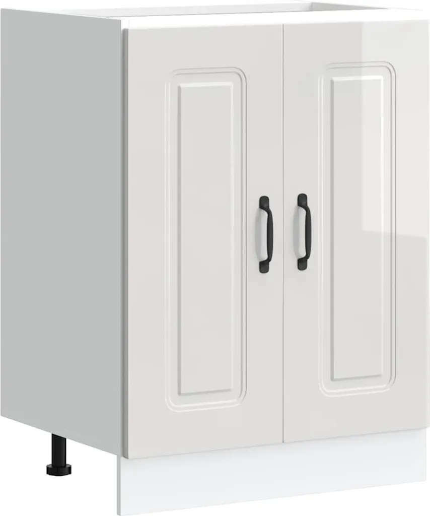 Mobile Base Lavello SYFAX Kalmar Bianco Lucido 60x46x81,5 cm - Offerta