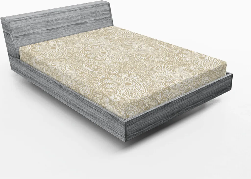 Lenzuolo Angoli ABAKUHAUS 180x200 Microfibra Bianco Marrone