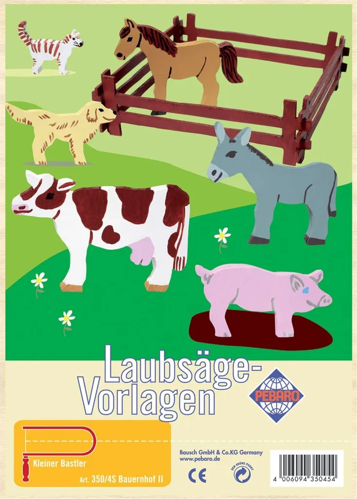Kit de découpe bois Animaux de ferme pour loisirs créatifs et ateliers