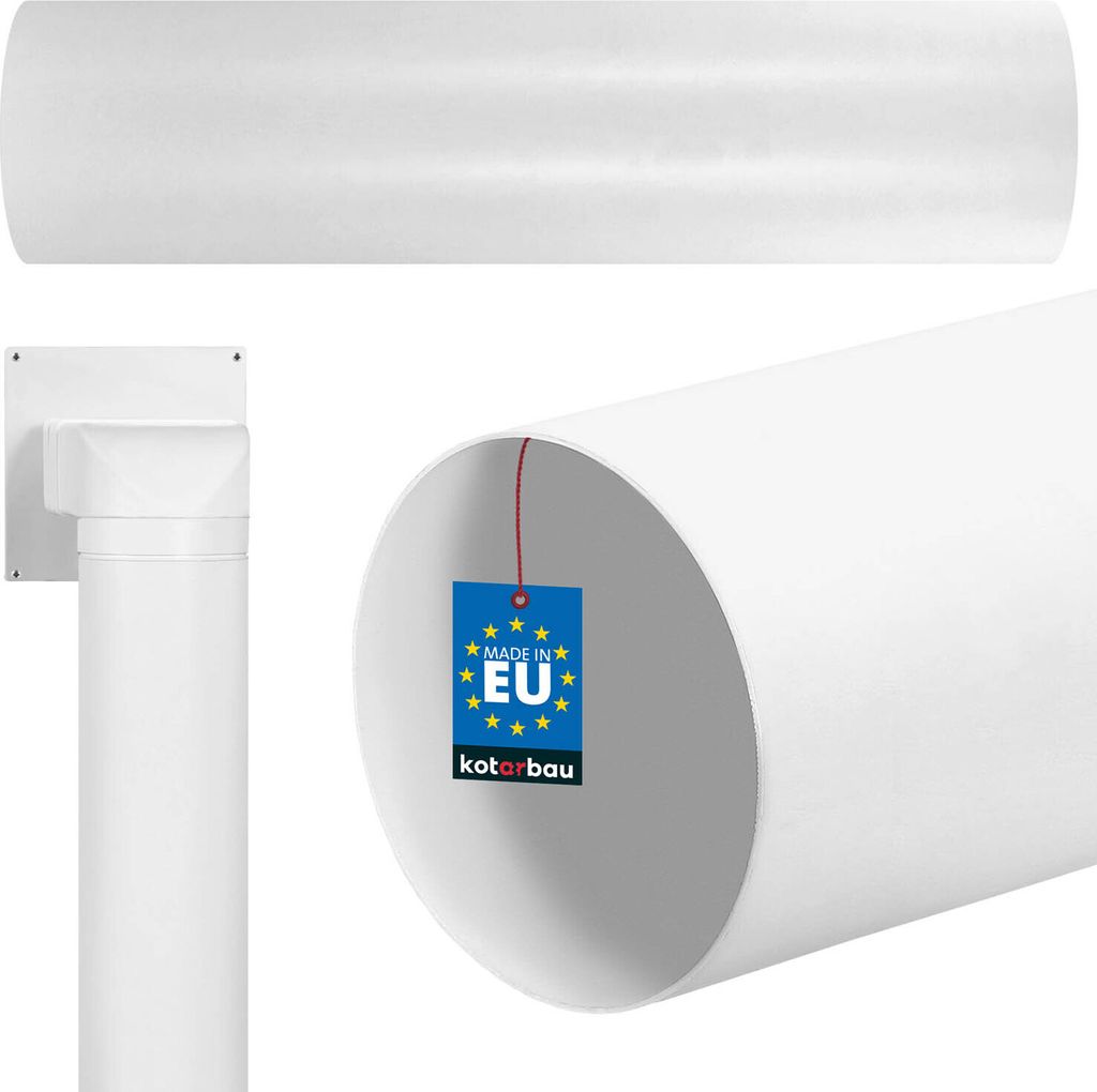 KOTARBAU® Tubo Aerazione Tondo ⌀ 125 mm Tubo di Immagine del prodotto 