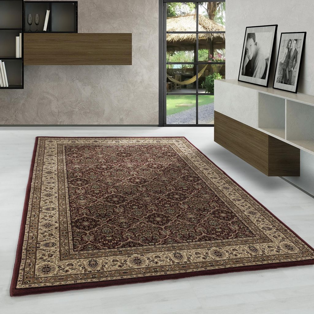 Carpetsale24 Orientteppich, Klassischer Teppich für Wohnzimmer mit Ornament-Muster, Pflegeleicht & Elegant, Grösse: 120x170 cm