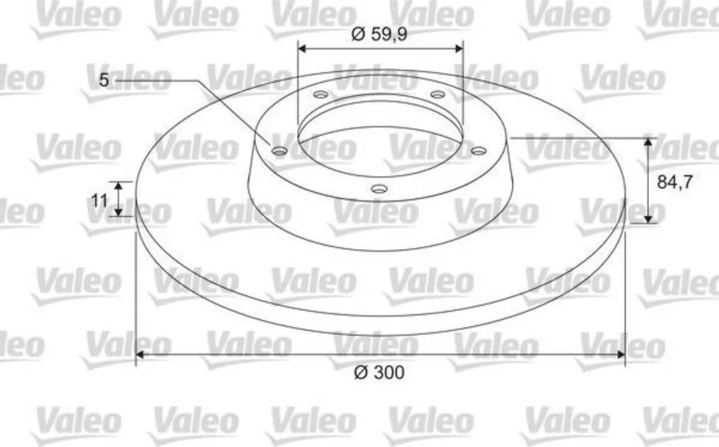 Disque de frein haute teneur en carbone pour Renault Vel Satis Valeo