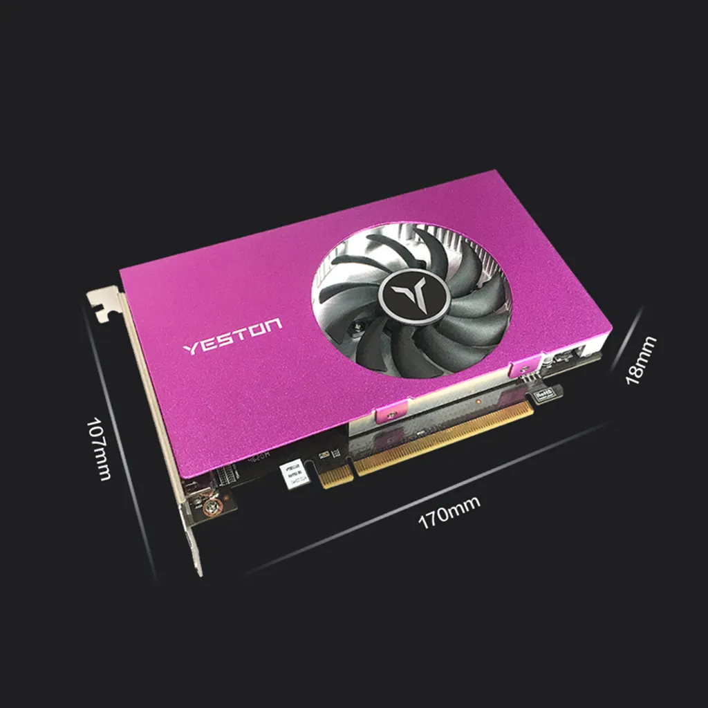 Yeston RX550 2G GDDR5 128 bits avec support HDR et profondeur 10 bits