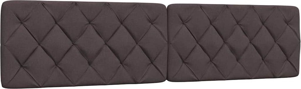 Kopfteil-Kissen Dunkelbraun 200 cm Stoff