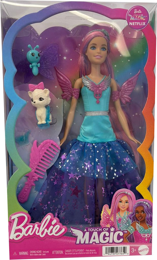 Bábika Barbie A Touch Of Magic v lesklých šatách, magické Obrázok produktu