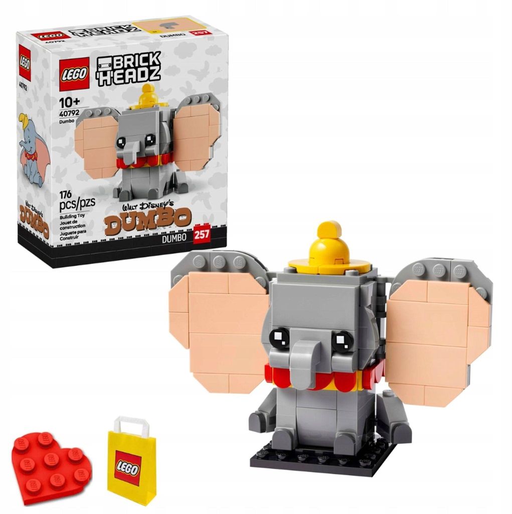 LEGO BrickHeadz Dumbo 40792 Bauspielzeug, detailgetreue Produktbild 