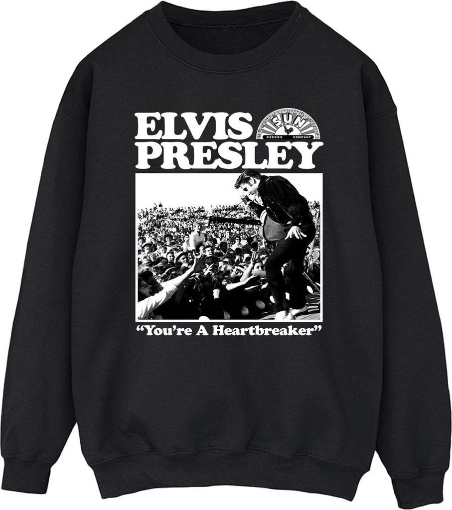 Elvis - "A Heartbreaker" Sweatshirt für Herren BI43654 (L) (Schwarz)