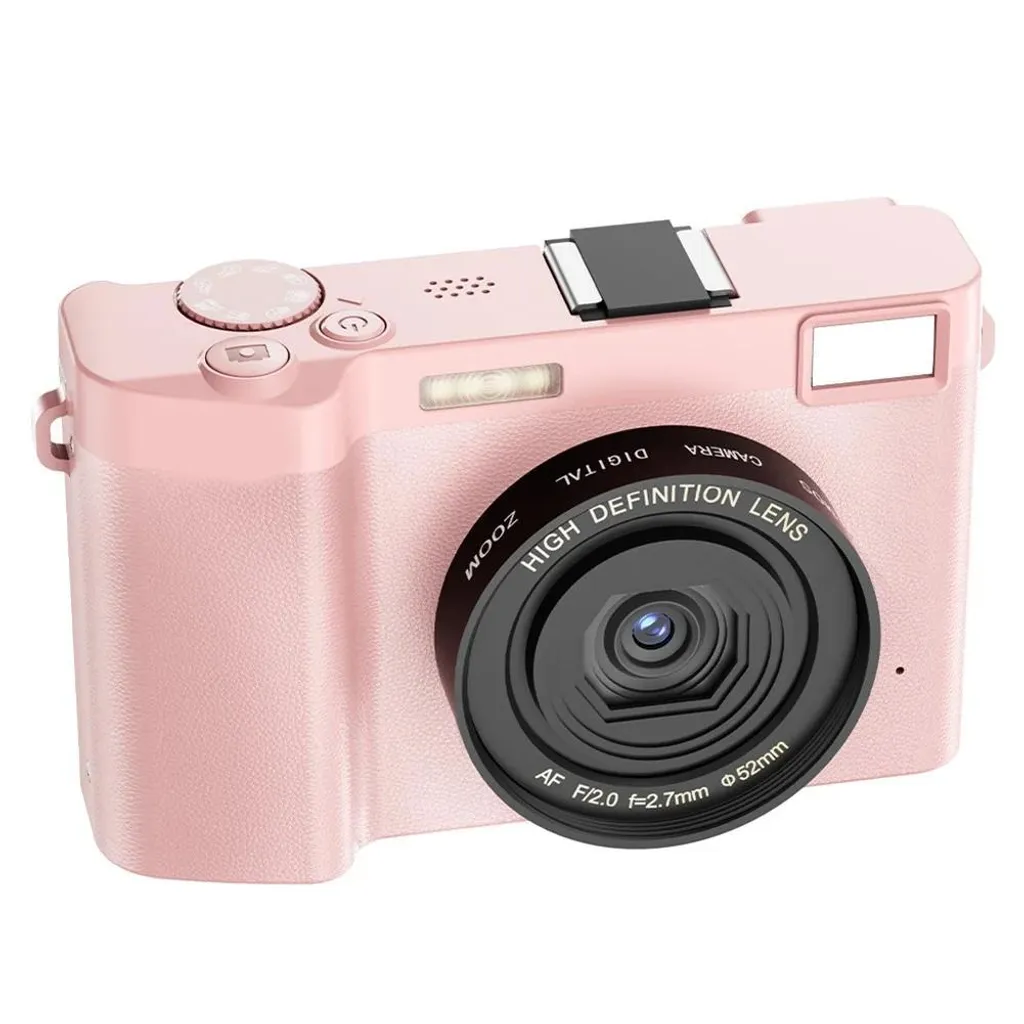 Appareil Photo Compact Rose 5K 64MP - Caméra Numérique avec Zoom 18X