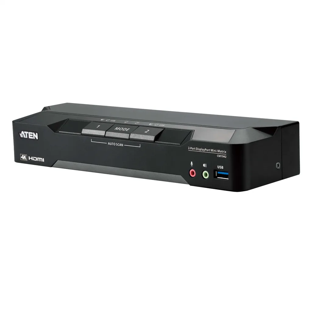 KVM ATEN CM1942 4K UHD avec Boundless Switching et Mode Mini Matrix