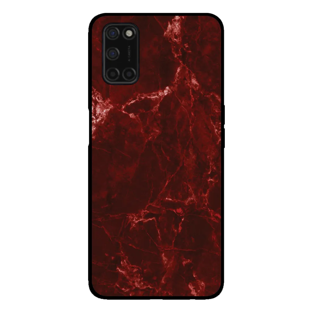Cover TPU per OPPO A52 A72 A92 - Effetto Marmo Rosso Smartphonica - 1