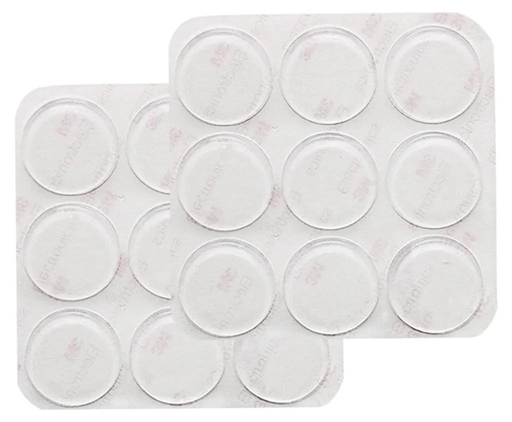 Patins en silicone pour verre 30 mm lot de 18 protections autocollantes