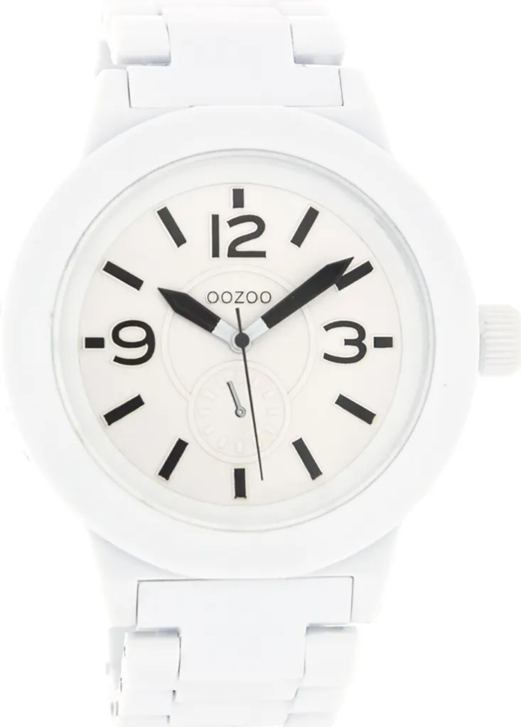 Montre Oozoo Vintage UOC4116A Blanche en Métal pour Femme et Homme