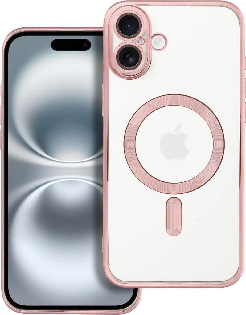 ELECTRO MAG COVER Handyhülle kompatibel mit MagSafe passend für IPHONE 16 Plus rose gold