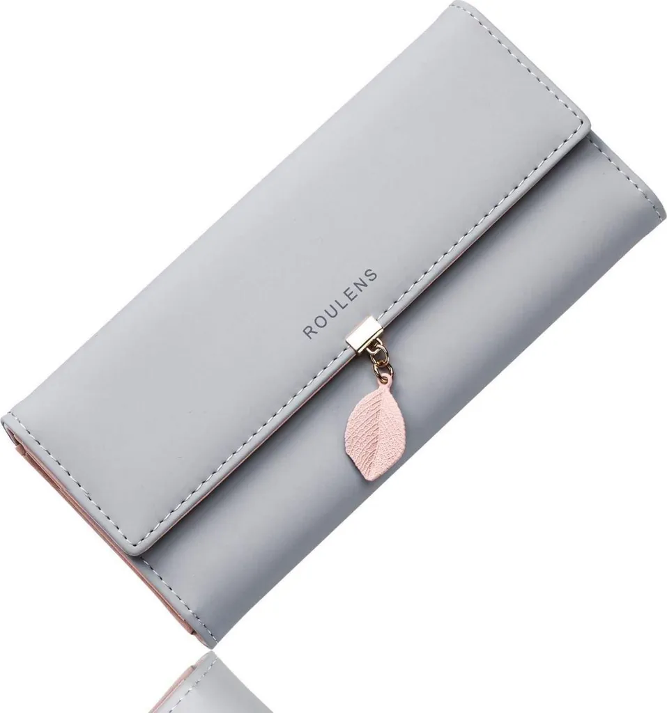 Portefeuille RFID Femme avec 9 Poches Cartes et Grande Capacité Noir